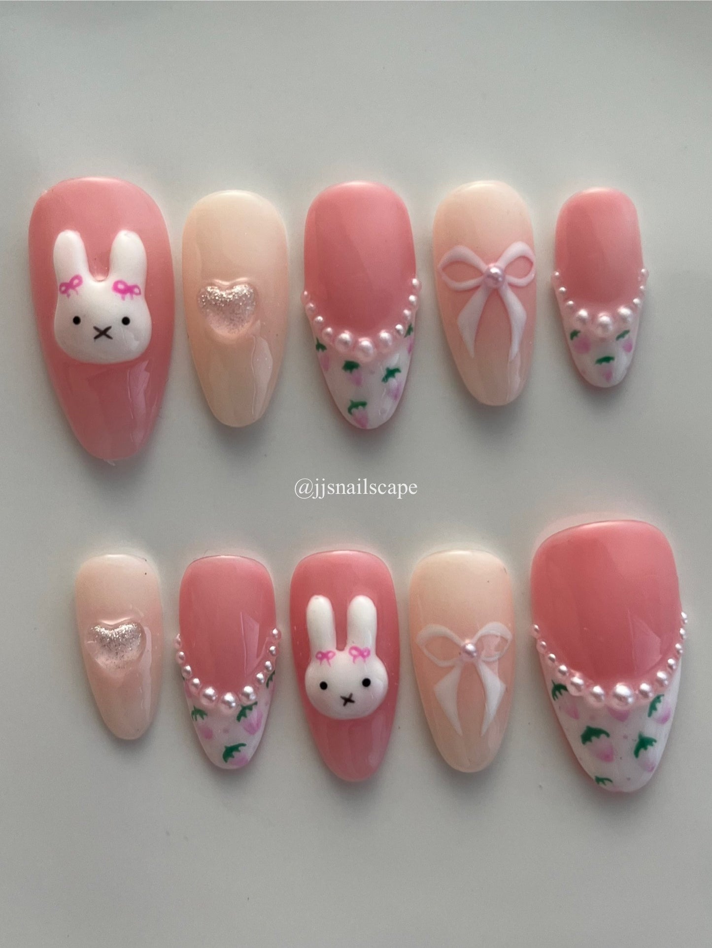 Coquette Miffy Nails
