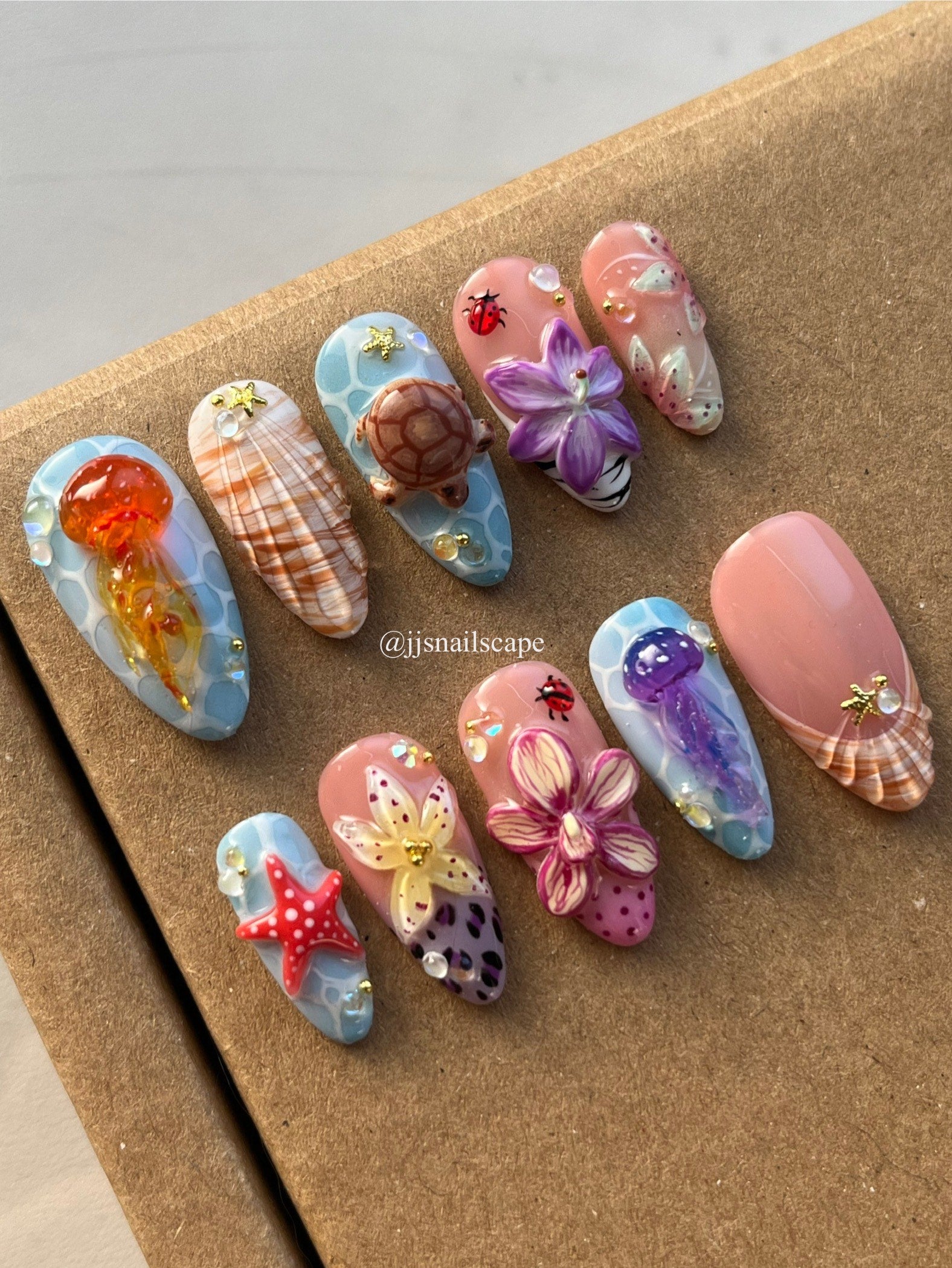 Beach Vibes in Every Nail Design