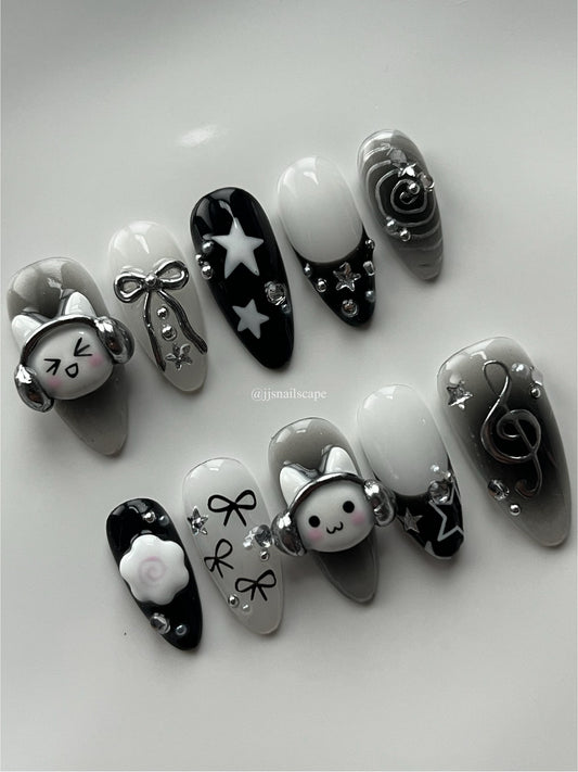 Metallic Toro Inoue Nails