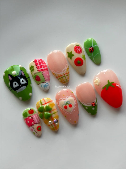 Garden Picnic Nails